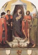 Rogier van der Weyden Madonna with Four Saints (mk08) china oil painting reproduction